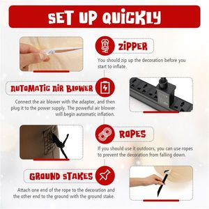 6.7 Feet LED Lights Christmas Inflatable Outdoor Holiday Yard Decorations - Product Image 3