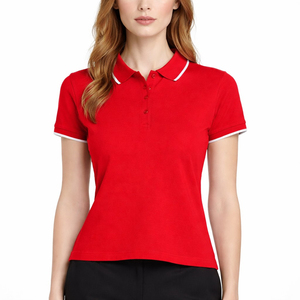 Vente en gros de coton personnalisé pour t-shirts polo, faible MOQ, style décontracté pour adultes, taille été, durable, double couture, vêtements haut de gamme - Product Image 4