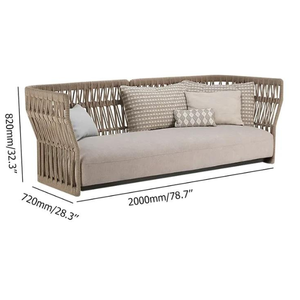 Conjunto de Sofá de Ratán de Estilo Moderno, Silla de Ratán para Exteriores con Ratán de Alta Calidad para Muebles de Hogar - Product Image 3