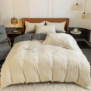 Housse de couette 100% coton de haute qualité, logo personnalisé, 300 fils, imperméable, écologique, ensemble de housse de couette - Product Image 2