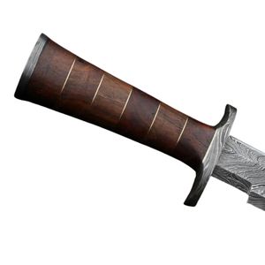 Espada de Acero de Damasco Forjada a Mano, Hoja Fija, DIY OEM, Funcional, Lista para la Batalla, Espada Medieval de Caballero, Espada Ancha, Espada Ninja - Product Image 4