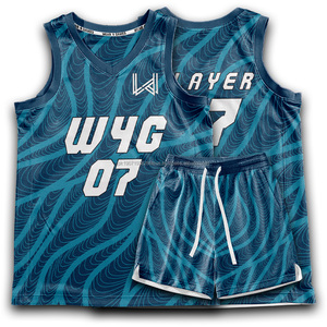 Conjunto de camiseta de baloncesto ligero con cuello en V de alta calidad, uniformes de práctica para jóvenes con sublimación transpirable, diseño impreso Reversible - Product Image 1