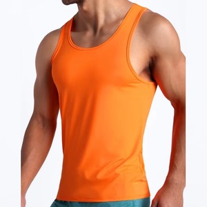 Débardeur tricoté respirant de haute qualité avec logo personnalisé, en coton, sans manches, col en V pour homme, style streetwear, gilet de fitness pour la gym - Product Image 1