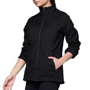 Chaqueta Bomber de Mujer, Tejida, con Cierre, Resistente al Viento, Ligera, para Exteriores, Manga Larga, Cuello Alto con Cierre - Product Image 1
