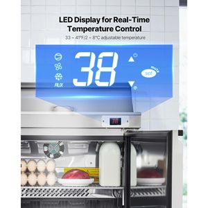 Frigorifero Commerciale 28"W 7.1 Cu. Tavolo Refrigerato per Preparazione Sandwich con 8 Vaschette e Tagliere - Product Image 4