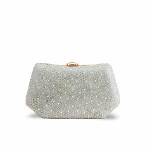 Pochette de mariée argentée pour femme P15387 - Product Image 1