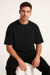 T-shirt personnalisé pour homme, coupe ample et carrée, 100% coton, 300 g/m², 260 g/m², t-shirt vierge personnalisable - Product Image 5