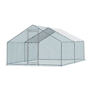 Pollaio Grande in Metallo 13 x 10 piedi con Copertura Impermeabile, Gabbia per Polli e Animali Domestici, Recinto per Conigli, Gatti, Cani e Pollame da Fattoria - Product Image 2