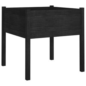 Juego de 2 Macetas de Madera de Pino Macizo Negras para Jardín, Macetas Grandes para Flores y Plantas - Product Image 4