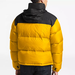 Blouson matelassé à capuche pour homme, design personnalisé, uni, respirant, imperméable, pour l'hiver - Product Image 5
