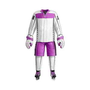 Conjunto de Uniforme de Hockey sobre Hielo para Adultos, Personalizable con Nombre de Equipo, Precio de Fábrica, Servicio OEM, Uniformes al por Mayor - Product Image 2