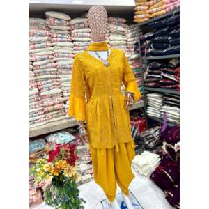 ชุดสูทปาร์ตี้สำหรับผู้หญิงดีไซน์เนอร์พร้อม dupatta บนล่างและแฟนซี - Product Image 2