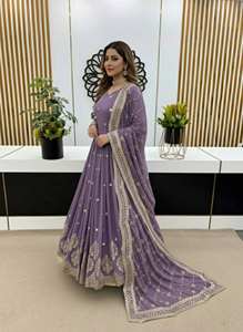 Ramdev Trading Heavy Silk Modern Style Women's Kurta/<b>Kurti</b> for Wedding and Party Occasions with High Quality - Product Image 2