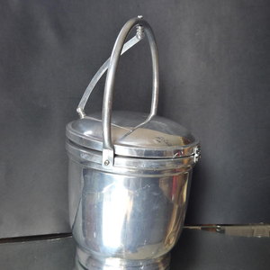 Premium Silver Plated <b>Ice</b> Bucket With Lid And Tongs Metal <b>Ice</b> Bucket Wholesale Supplier Double Walled Copper Wine <b>Cooler</b> Supply - Product Image 2