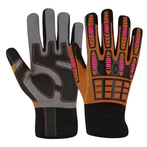 Gants de travail de sécurité renforcés en cuir synthétique Amara, anti-vibrations, résistants à la chaleur, aux chocs et au feu, respirants, en spandex - Product Image 2