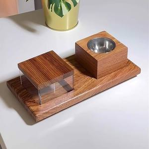 Wholesale Premium Mango Wood <b>Bakhoor</b> Burner Set with Acrylic Storage Box Bulk Traditional <b>Oud</b> Incense Holder Tray Modern Zen Mab - Product Image 5