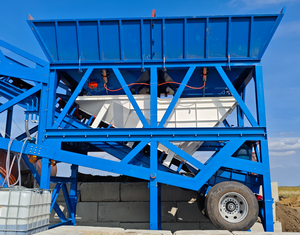 Voll automatisch Günstige 25 m3/Stunde Kleine tragbare Beton mischa nlage Ready Mix Mobile Beton mischa nlage - Product Image 3