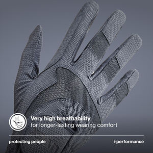 Gants d'équitation unisexes en cuir véritable de haute qualité, respirants, coupe ajustée, antidérapants, avec logo personnalisé OEM - Product Image 4