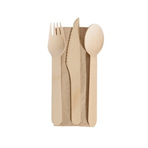 Couteau à gâteau jetable biodégradable en bois de bouleau de 155 mm, idéal pour les mariages, les pique-niques, les desserts et les buffets – Vente chaude - Product Image 1