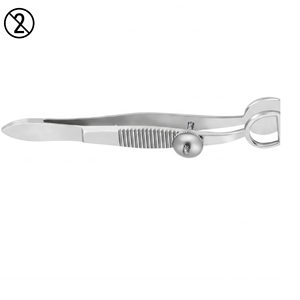 Pinzas Wies Chalazion de Acero Inoxidable, Instrumento Quirúrgico Oftálmico Desechable de Un Solo Uso, Proveedor Certificado CE ISO - Product Image 2