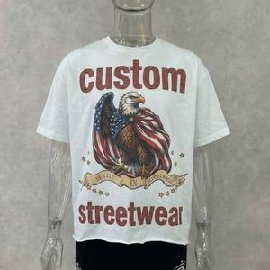 Custom Clothing Manufacturers 100% Cotton DTG Print Tee Heavyweight Oversized Boxy <b>Tshirt</b> Gemstone T Shirt for Men - Product Image 2