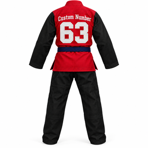 Traje de Grappling BJJ Rexfit al por Mayor, Kimono de Jiu Jitsu Brasileño con Bordado Personalizado, Chaqueta y Pantalones de Algodón para Artes Marciales - Product Image 3