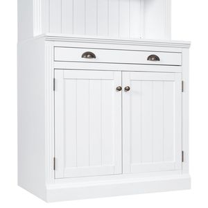 Estantería Moderna de 83.4 Pulgadas de Alto con Iluminación LED, Puertas y Cajones, Juego de 2 Piezas, Estantería de Almacenamiento - Product Image 1