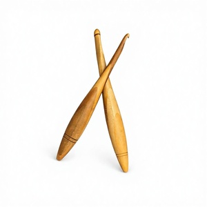 Wooden Crochet Hook – Ergonomic Large Size Yarn Hook – Handcrafted Smooth Knitting Needle for Chunky Yarn & DIY Crochet Projects - Product Image 1