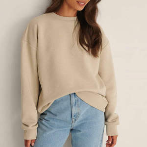 Women's Custom Made Sweatshirt Heavyweight Cotton Fleece Loose Fit Crew Neck <b>Pullover</b> Soft Warm Winter <b>Jumper</b> Wholesale Supplier - Product Image 2
