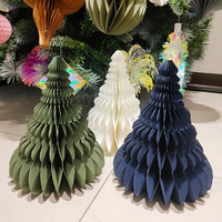CE-8P054 Decoración Navideña de Papel Impreso Offset para Mesa Interior, 12 Pulgadas (30 cm) de Altura, Origen Taiwán