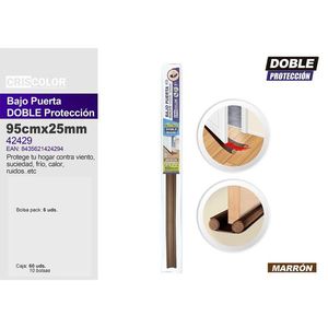Criscolor Bajo Puerta Doble Proteccin 95cmx25mm Marrn <b>Draft</b> <b>Stopper</b> - Product Image 1