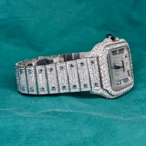 Luxury Iced Out <b>Automatic</b> Quartz Watches VVS D Color Moissanite Diamond Watches USA Uk Reloj Bulk Buy - Product Image 1