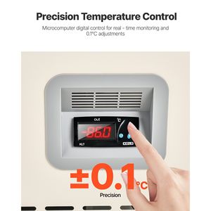 Congelatore a Temperatura Ultra Bassa da 58 L per Laboratorio, Gamma Regolabile -40 -123 F, Display Digitale, Attrezzatura di Refrigerazione a Rulli - Product Image 4