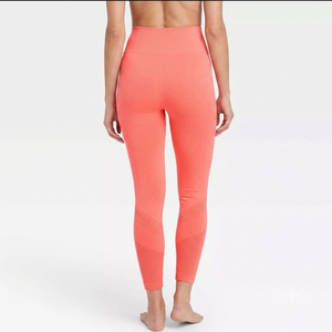 Leggings de yoga taille haute sans coutures avec logo personnalisé pour femmes, vente en gros - Product Image 3