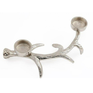 Wholesale Silver Aluminum Metal <b>Christmas</b> <b>Tree</b> Candle Holder Luxury 4-Arm Candle Holder with Star Topper for Home <b>Table</b> Decor - Product Image 2