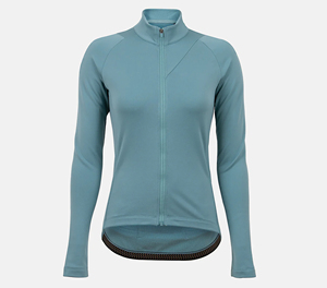 Women's Full Sleeve <b>Cycling</b> <b>Jacket</b> Light Blue Spandex Polyester Sweat-Wicking Breathable Quick Dry Adult Sportswear - Product Image 3