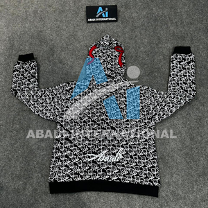 เสื้อฮู้ดดี้ Asali สีดำคุณภาพสูงสำหรับผู้ชาย พร้อมซิปเต็มตัว พิมพ์ลายสกรีน ปักลาย ดีไซน์สวยที่สุด - Product Image 2
