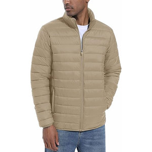 Thick <b>Warm</b> Unisex Puffer Jacket Breathable Nylon Windbreaker Shell Water-Repellent Windproof Design Elastic Cuffs Hooded - Product Image 3