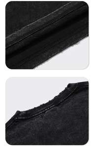 Camiseta Extra Grande para Hombre, Estilo Desgastado, 100% Algodón Orgánico, Lavado Vintage - Product Image 6