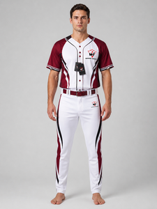 Uniforme de baseball personnalisé, vêtements de sport d'équipe, maillot de baseball de haute qualité et pantalon assorti, respirant, durable, léger - Product Image 1