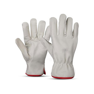 Guantes de Seguridad de Cuero de Grado Profesional con Material de Piel de Vacuno Gruesa y Cobertura Confiable para las Manos - Product Image 1