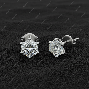 Diamant synthétique en forme de fleur certifié DEF VVS VS1, cultivé en laboratoire HPHT CVD, pierre de bijouterie en gros - Product Image 2