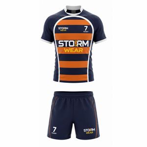 Maillot de rugby personnalisé de qualité supérieure pour clubs, entraînement, maillot de football et de rugby pour femmes, service OEM, uniforme de rugby pour équipes grandes tailles - Product Image 2