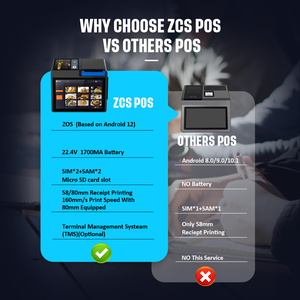 Android 14 Màn hình kép 10.1 inch Máy tính để bàn thiết bị đầu cuối POS Thanh toán nhanh OEM an toàn nhà máy Outlet bán buôn - Product Image 4
