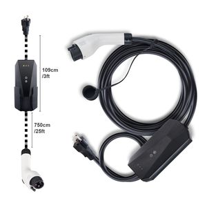 Cargador Portátil para Vehículos Eléctricos Nivel 1+2 con Cable de Carga de 8.5 Metros, 16 Amperios, 120V/240V, Enchufe NEMA 6-20P, Enchufe NEMA 5 - Product Image 6