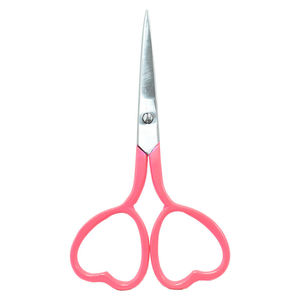 Tijeras de manicura rosas con diseño de corazón, hoja de acero inoxidable, punta afilada, cortacutículas, herramienta de belleza, diferentes colores para recubrimiento en polvo - Product Image 2