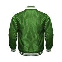Veste universitaire en satin personnalisée, veste de baseball classique, fabricant haut de gamme, production en gros