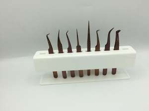 Pinzas para Cejas Curvas de Acero Inoxidable de Alta Calidad, Punta Puntiaguda, Marca Personalizada Modelo 267, Ligeras y Duraderas, Hechas en Pakistán - Product Image 6