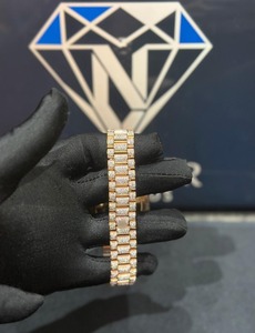 Montre de luxe en moissanite sertie de diamants, mouvement mécanique automatique, montre hip-hop pour hommes, disponible au meilleur prix - Product Image 2