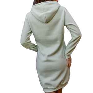 คุณภาพดีที่สุด & แห้งเร็ว แฟชั่นใหม่ OEM รับทำโลโก้ เสื้อฮู้ดดี้ผู้หญิงทรงยาวพิเศษ ระบายอากาศได้ดี สำหรับฤดูร้อน - Product Image 2